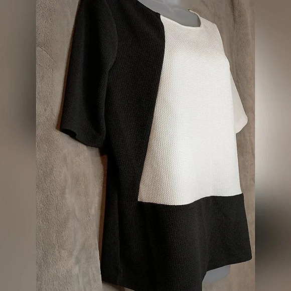 2/$30 DKNY colorblock half sleeve top (#992) - Picture 5 of 7